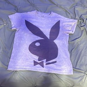 Size Small unisex purple playboy shirt